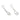 Push Back Stud Earring - Brass - 925 Silver Stud - 18K Real White Gold Plating - 1.8gr - MJ103051 - MinjuanRong