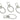 Push Back Stud Earring - Brass - Imitation Silver Stud - 18K Real White Gold Plating - 6.4gr - MJ103104 - MinjuanRong