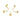 Push Back Stud Earring - brass - steel stud - 18k Real Gold Plating - 2.46gr - MJ200951 - MinjuanRong