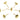 Push Back Stud Earring - Brass - 316 Surgical Stainless Steel - 18k Real Gold Plating - 3.2gr - MJ200827 - MinjuanRong