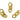 Push Back Stud Earring - Brass - Stainless steel Stud - 18k Real Gold Plating - 12.55gr - MJ200914 - MinjuanRong