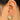 Push Back Stud Earring - Brass - Imitation Silver Stud - Sea Shell - 18K Real Gold Plating - 7.3gr - MJ103121 - MinjuanRong