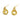 Push Back Stud Earring - Brass - Imitation Silver Stud - 18K Real Gold Plating - 9.5gr - MJ102985 - MinjuanRong