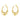 Clasp Back Earrings - Brass - 925 Silver Stud - 18K Real Gold Plating - 5.5gr - MJ103111 - MinjuanRong
