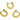 Huggie Hoop Wire Earring - Stainless Steel - 316 stainless steel stud - Gold Tone Vacuum Plating - 3.9gr - MJ101124 - MinjuanRong
