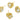 Push Back Stud Earring - Brass - Imitation Silver Stud - Cubic Zircon - 18K Real Gold Plating - 2.3gr - MJ102881 - MinjuanRong