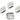 Push Back Stud Earring - Brass - 316 Stainless Steel Stud - 18K Real White Gold Plating - 11.6gr - MJ103934 - MinjuanRong