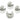 Push Back Stud Earring - Brass - 316 Stainless Steel Stud - 18K Real White Gold Plating - 10.1gr - MJ103938 - MinjuanRong