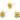 Push Back Stud Earring - Brass316 Surgical Stainless Steel - 18k Real Gold Plating - 3.57gr - MJ200833 - MinjuanRong