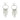 Push Back Stud Earring - Brass - 316 Stainless Steel Stud - 18K Real White Gold Plating - 12.4gr - MJ103988 - MinjuanRong