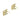 Push Back Stud Earring - Brass - Zircon - Silver-plated cupronickel stud - 18k Real Gold Plating - 4.5gr - MJ201757 - MinjuanRong