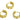 Huggie Hoop Wire Earring - Brass - Cubic Zircon - 18K Real gold plating - 4.6gr - MJ102077 - MinjuanRong