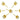 Push Back Stud Earring - Brass - Cubic Zircon - 316 stainless steel stud - 18K Real Gold Plating -1.3gr - MJ103169 - MinjuanRong