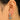 Push Back Stud Earring - Brass - Zircon - Brass stud - 18k real white gold plating - 4.9gr - MJ103182 - MinjuanRong