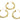 Push Back Stud Earring - brass - Silver-plated cupronickel - 18k Real Gold Plating - 10.4gr - MJ200658 - MinjuanRong