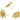 Push Back Stud Earring - Brass - Brass Stud - Zircon - 18k Real Gold Plating - 5.38gr - MJ200941 - MinjuanRong
