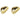 Push Back Stud Earring - Brass - Imitation Silver - 18K Real Gold Plating - 9.9gr - MJ103974 - MinjuanRong