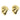 Push Back Stud Earring - Brass - 316 Stainless Steel Stud - 18K Real Gold Plating - 11.8gr - MJ103911 - MinjuanRong