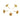 Push Back Stud Earring - Brass - Zircon - 18k Real Gold Plating - 3.28gr - MJ201264 - MinjuanRong