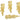 Push Back Stud Earring - Brass - 925 Silver Stud - 18K Real Gold Plating - 26.4gr - MJ103970 - MinjuanRong