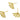 Push Back Stud Earring - brass - 316 stainless steel stud - 18k Real Gold Plating - 2.78gr - MJ200966 - MinjuanRong