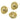 Push Back Stud Earring - Brass - Imitation Silver - 18K Real Gold Plating - 11.8gr - MJ103981 - MinjuanRong