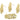 Push Back Stud Earring - Brass - Imitation Silver - 18K Real Gold Plating - 7.4gr - MJ103976 - MinjuanRong