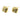 Push Back Stud Earring - Brass - Imitation Silver - 18K Real Gold Plating - 3gr - MJ103978 - MinjuanRong