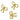 Push Back Stud Earring - Brass - Imitation Silver - 18K Real Gold Plating - 3.1gr - MJ103973 - MinjuanRong