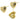Push Back Stud Earring - Brass - Imitation Silver - 18K Real Gold Plating - 2.7gr - MJ103979 - MinjuanRong