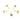 Push Back Stud Earring - Brass - Enamel - Brass Stud - 18K Real Gold Plating - 0.8gr - MJ103382 - MinjuanRong
