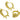 Huggie Hoop Wire Earring - Brass - Cubic Zircon - 18K Real Gold Plating - 5.4gr - MJ103259 - MinjuanRong