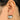 Push Back Stud Earring - Brass - 18K Real White Gold Plating - 9gr - MJ101490 - MinjuanRong