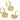 Huggie Hoop Wire Earring - Brass - Cubic Zircon - 18K Real Gold Plating - 6.4gr. - MJ101938 - MinjuanRong