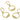 Push Back Stud Earring - Brass - Steel Stud - 18K Real Gold Plating - 5gr - MJ101955 - MinjuanRong