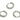 Huggie Hoop Wire Earring - Brass - 18K Real White Gold Plating - 2.9gr - MJ101609 - MinjuanRong