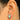 Push Back Stud Earring - Brass - Enamel - Cubic Zircon - Brass Stud - 18K Real Gold Plating - 2.2gr - MJ103388 - MinjuanRong