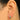 Huggie Hoop Wire Earring - Brass - Enamel - Cubic Zircon - 18K Real Gold Plating - 1.4gr - MJ103243 - MinjuanRong