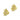 English Lock Earring - Brass - Cubic Zircon - 18K Real gold plating - 5.9gr - MJ102023 - MinjuanRong
