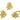 English Lock Earring - Brass - Cubic Zircon - 18K Real gold plating - 5.9gr - MJ102023 - MinjuanRong