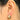 Huggie Hoop Wire Earring - Brass - cubic zircon - 18K Real Gold Plating - 8.2gr - MJ101901 - MinjuanRong