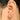 Push Back Stud Earring - Brass - cubic zircon - 316 stainless Steel Stud - 18K Real Gold Plating - 3.1gr - MJ101817 - MinjuanRong