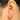 Push Back Stud Earring - Brass - cubic zircon - 316 stainless Steel Stud - 18K Real White Gold Plating - 4.4gr - MJ101828 - MinjuanRong