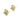 Push Back Stud Earring - Brass - Cubic Zircon - 316 stainless steel stud - 18K Real gold plating - 5.2gr - MJ102035 - MinjuanRong