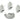 Push Back Stud Earring - Brass - 316 Stainless Steel Stud - 18K Real White Gold Plating - 10.9gr - MJ104090 - MinjuanRong