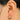 Huggie Hoop Wire Earring - Brass - Cubic Zircon - 18K Real gold plating - 3.7gr - MJ101996 - MinjuanRong