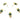 Push Back Stud Earring - Brass - Enamel - 925 silver stud - 18K Real Gold Plating - 4.3gr - MJ200601 - MinjuanRong