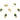 Push Back Stud Earring - Brass - Enamel - 925 silver stud - 18K Real Gold Plating - 4.3gr - MJ200601 - MinjuanRong
