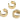 Cuff Earring - Brass - 18K Real Gold Plated Brass - 10.8gr - MJ200580 - MinjuanRong