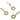 Push Back Stud Earring - Brass - Zircon - 925 silver stud - 18K Real Gold Plated Brass - 9.53gr - MJ200924 - MinjuanRong